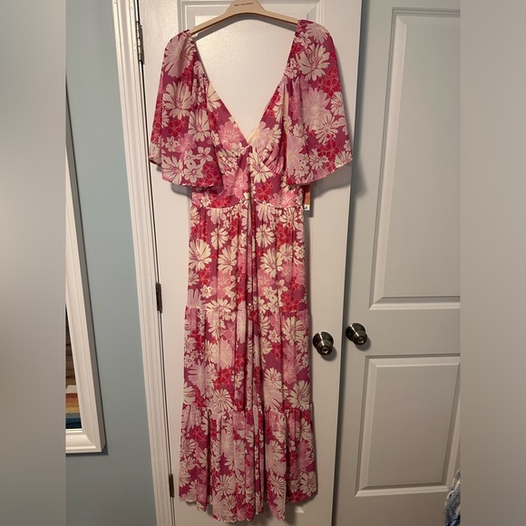 Arula Pink Floral Dress (Size XL) - Picture 2 of 2